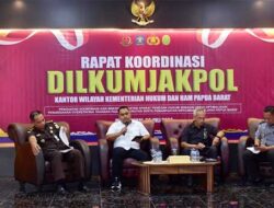 Kanwil Kemenkumham Papua Barat Gelar Rakor DILKUMJAKPOL Bahas Isu Strategi Ini