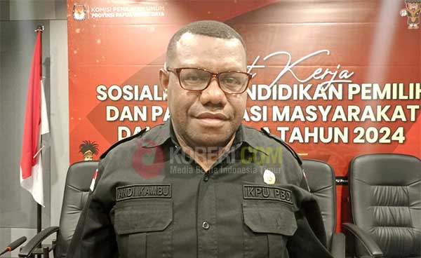 Ketua KPU PBD Andarias Daniel Kambu Raker