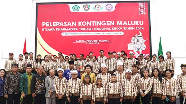 Lepas Kontingen UDG Maluku ke Lomba Tingkat Nasional ke XV, Sadali Titip Pesan Ini 1 Pj Gub Mal Lepas Kontingen UGD