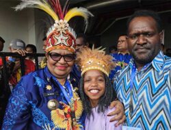 Hadiri Peringatan HAN 2024, Begini Pesan Ribka Haluk ke Anak-anak Papua Tengah