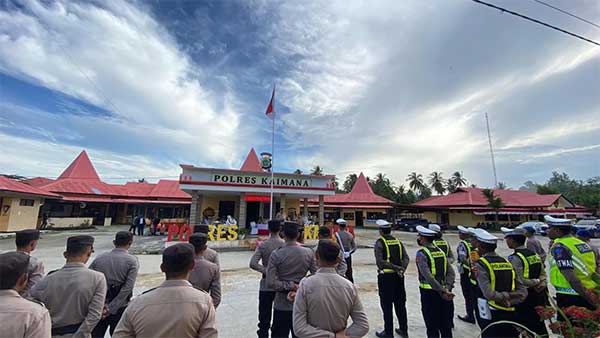 Polres Kaimana Apel Gelar Pas Ops Ptuh Mansinam 2024