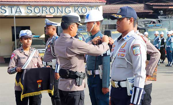 Polresta Sorong Kota Apel Siaga Ops Mansinam 2024