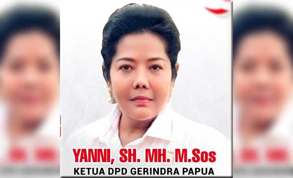 Yanni Gerindra Papua Layak Jadi Menteri