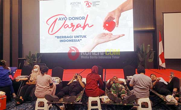 ASTON Sorong Donor Darah HUT ke 79 RI