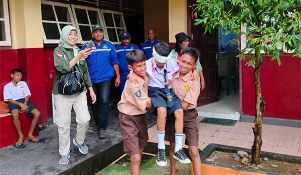 Dinsos Kota Ambon Mitigasi Bencana SMPN 17 2
