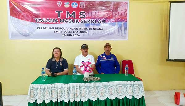Dinsos Kota Ambon Mitigasi Bencana SMPN 17