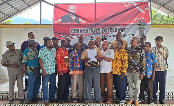Gabungan Tokoh Adat Sentani Dukung MDF2