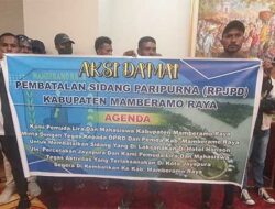 Hadang Sidang Paripurna DPRD Mamberamo Raya di Jayapura, Ini Alasan Pendemo
