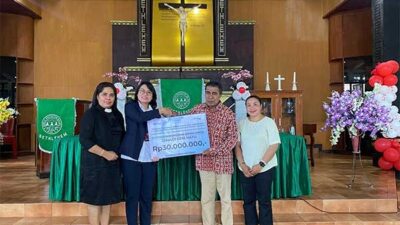 PT Angkasa Pura I Bandara Pattimura Ambon Bantu Dana Pembangunan Gedung GPM Hatu