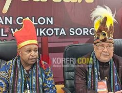 Awali Pendaftaran Calkada, Dokumen Abner-Said Diterima KPU Kota Sorong