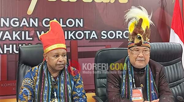 Pasangan Calon Wali Kota dan Wakil Wali Kota Sorong Abner R. Jitmau - H. Muhammad Said / Foto : KENN