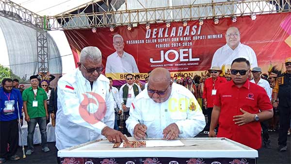 JOEL Deklarasi Maju Pilkada Mimika3