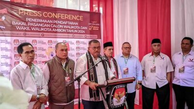 Resmi Terdaftar di KPU Kota Ambon, Jantje-Ami Siap Lakukan Ini