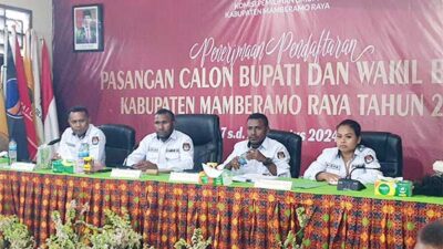 4 Paslon Resmi Daftar ke KPU Mamberamo Raya