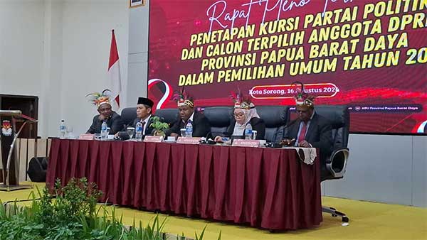 KPU PBD tetapkan DPR PBD 2024 2029