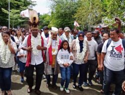 ORMAS Tiba di Waisai, Disambut Konvoi Ribuan Pendukung