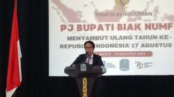 Pidato Kenegaraan Pj Bupati Biak: Jaga Persatuan 18 Pj Bupati Biak Pidato Kenegaraan HUT RI ke 79