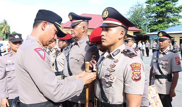 Polres Biak Sertijab 9 Jabatan
