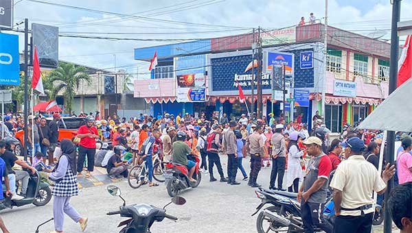 Polres Biak Terjunkan 92 Personel HUT RI 79