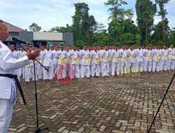 99 Siswa Satdik Kodiklatal Sorong Jalani Ujian Kenaikan Sabuk Karate