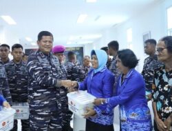 Sambut HUT ke 79 TNI, Koarmada III Gelar Bakti Sosial dan Kesehatan