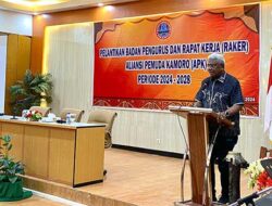 Di Pelantikan Pengurus APK, Rettob : Saya Bangga Pemuda Kamoro Bangkit