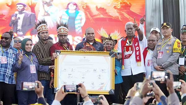 KPU Mimika Deklarasi Pilkada Damai