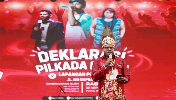 KPU Mimika Deklarasi Pilkada Damai2