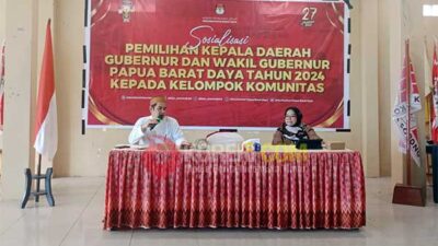 KPU PBD Gelar Sosialisasi Pilkada Bagi Kelompok Komunitas KKSS