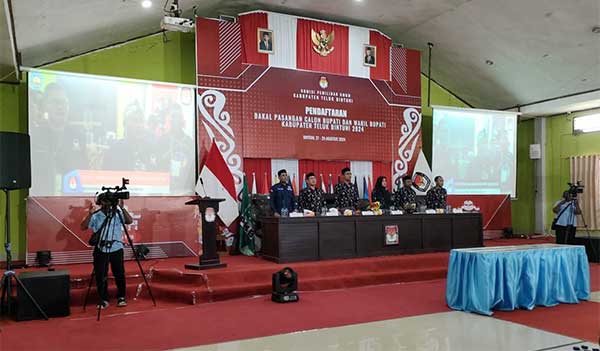 KPU Telbin Tetapkan 3 Paslon