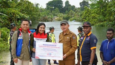 Kilang Kasim Bantu 3 Distrik Terdampak Banjir di Kabsor, Pj Bupati Apresiasi