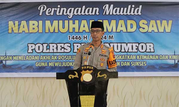 Polres Biak Maulid Nabi 2024