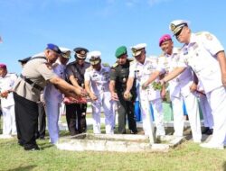 Jelang HUT ke 79 TNI, Kas Koarmada III Hadiri Ziarah di TMP Tri Jaya Sakti