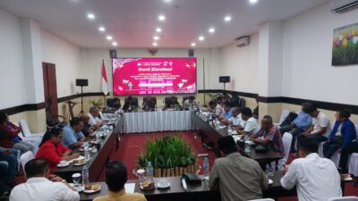 KPU Gelar Rakor Persiapan Debat Pertama Calon Wali Kota Sorong