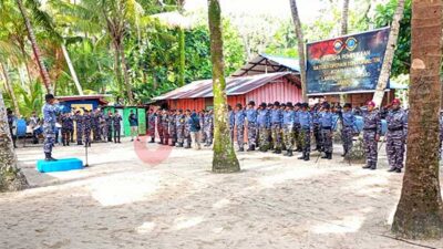 Lantamal XIV Sorong Gelar Opster Koarmada III di Desa Suprau