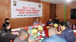 Polres Biak Coffee Morning Awak Media