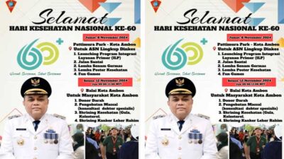 Dinkes Kota Ambon Bakal Launching ILP Peringati HKN ke 60 Tahun