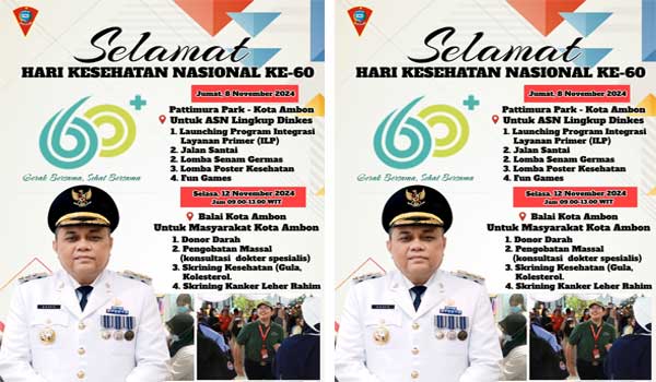 Hari Kes Nas ke 60 Dinkes Ambon