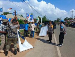 Masa Tenang: Polda Papua Kawal Penertiban Alat Peraga Kampanye di Merauke