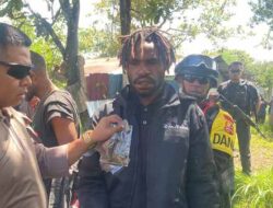Patroli Gabungan Pasca Pilkada, Polda Papua Amankan Puluhan Sajam dan Ganja