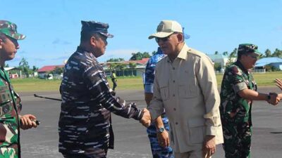 Pangkoarmada III Kunker Menhan RI