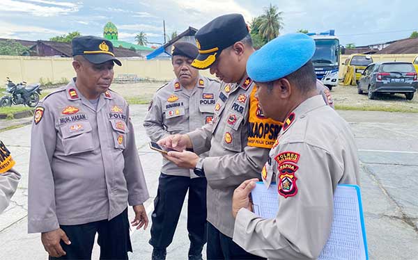 Polres Biak Razia HP Cegah Judol