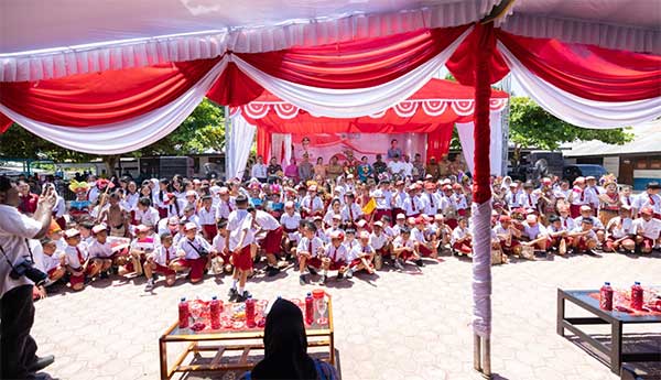 TP PKK PT Launching Makan Gratis 3300 pelajar