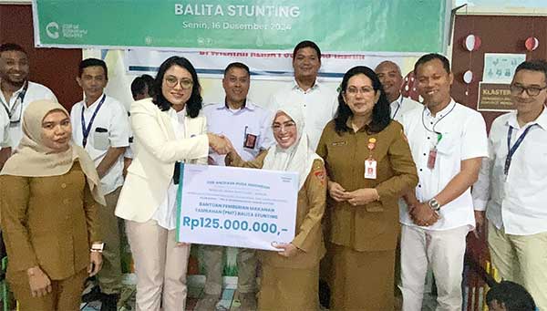 Bandara Pattimura Ambon Bantu Bayi Stunting di Tawiri