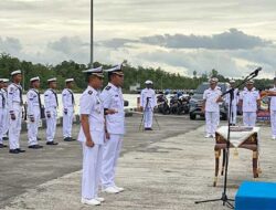 Dansatkat Koarmada III Pimpin Sertijab, Letkol Laut (P) Nugroho Komandani KRI Kapak-625