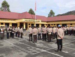 Pimpin Apel, Kapolres Puncak Jaya Tekankan Kedisiplinan dan Kesiapsiagaan