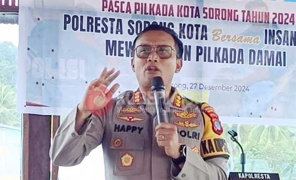 Kapolresta Sorong Kota Kombes Pol. Happy Perdana Yudianto / Foto : Novi