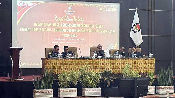 KPU Papua Pleno Rekap Suara Supiori