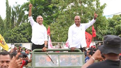 Paslon BTM YB Menang 11 Distrik Kab JPR