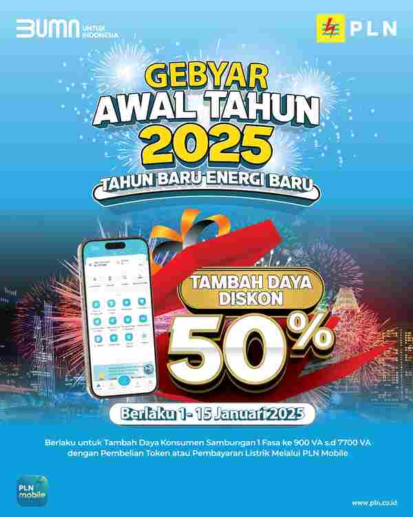 Energi Baru di 2025, PLN Beri Diskon Tambah Daya 50% 3 IMG 20250104 WA0001
